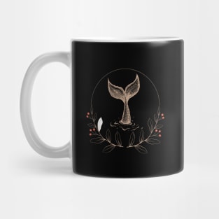 Whale Tail Art Mug